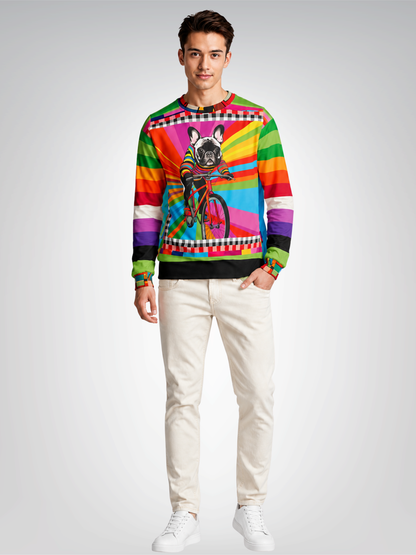 French Bulldog - Off to the Races Unisex Sweatshirt (Gold Label)