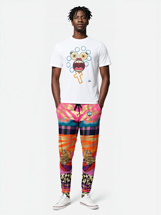 Release the Krakken Patchwork Zebra Eco-Poly Unisex Joggers