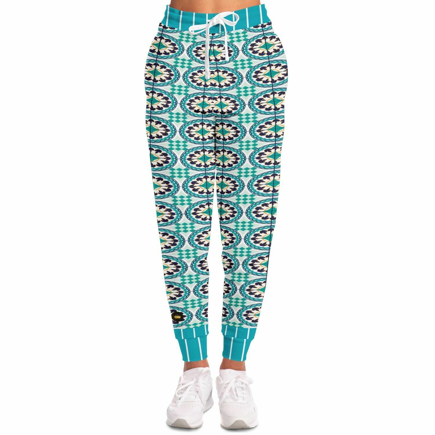 Olympia Heavenly Blue Tavira Tile Eco-Poly Unisex Joggers