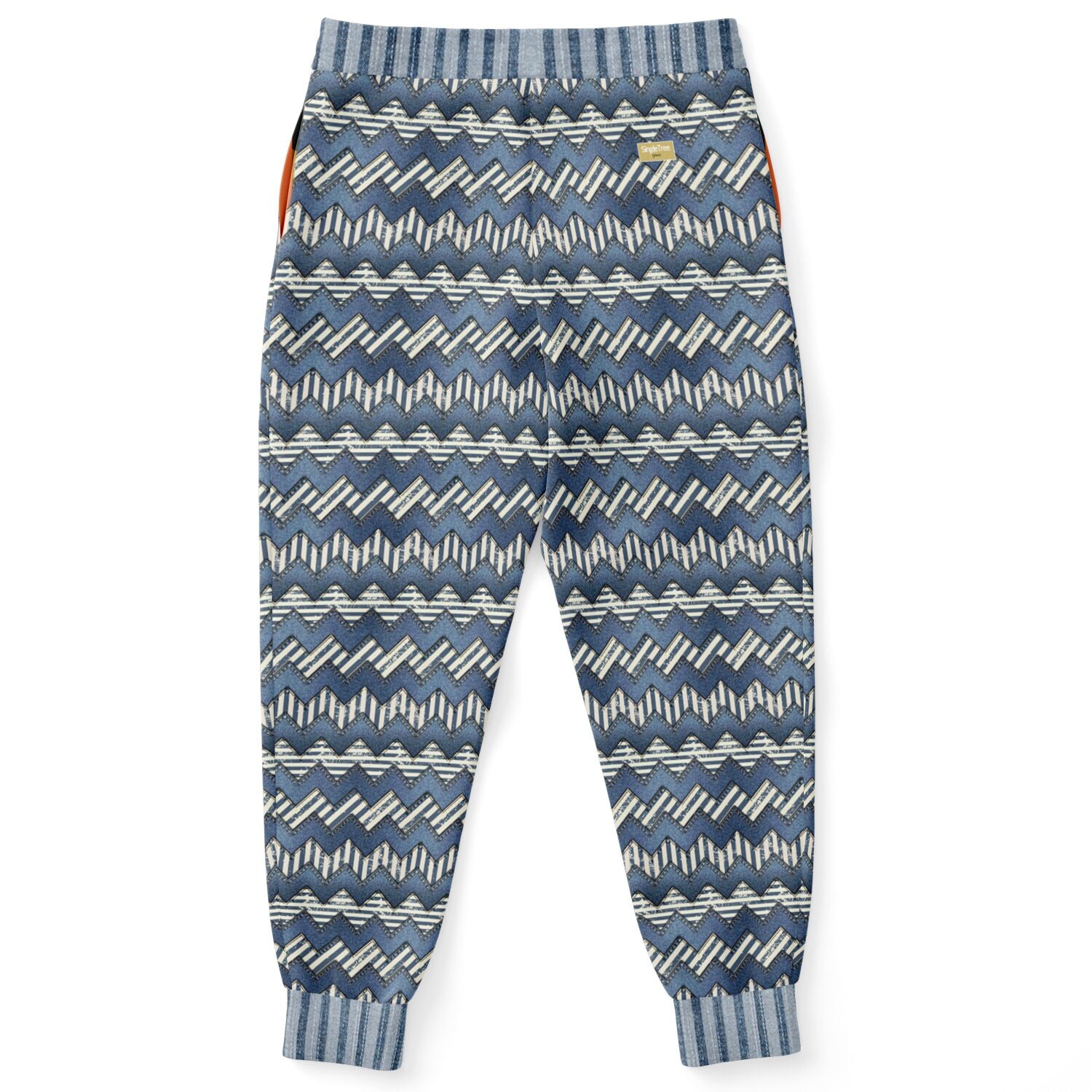 On the Chambray Highway in Denim Print Eco-Poly Unisex Joggers