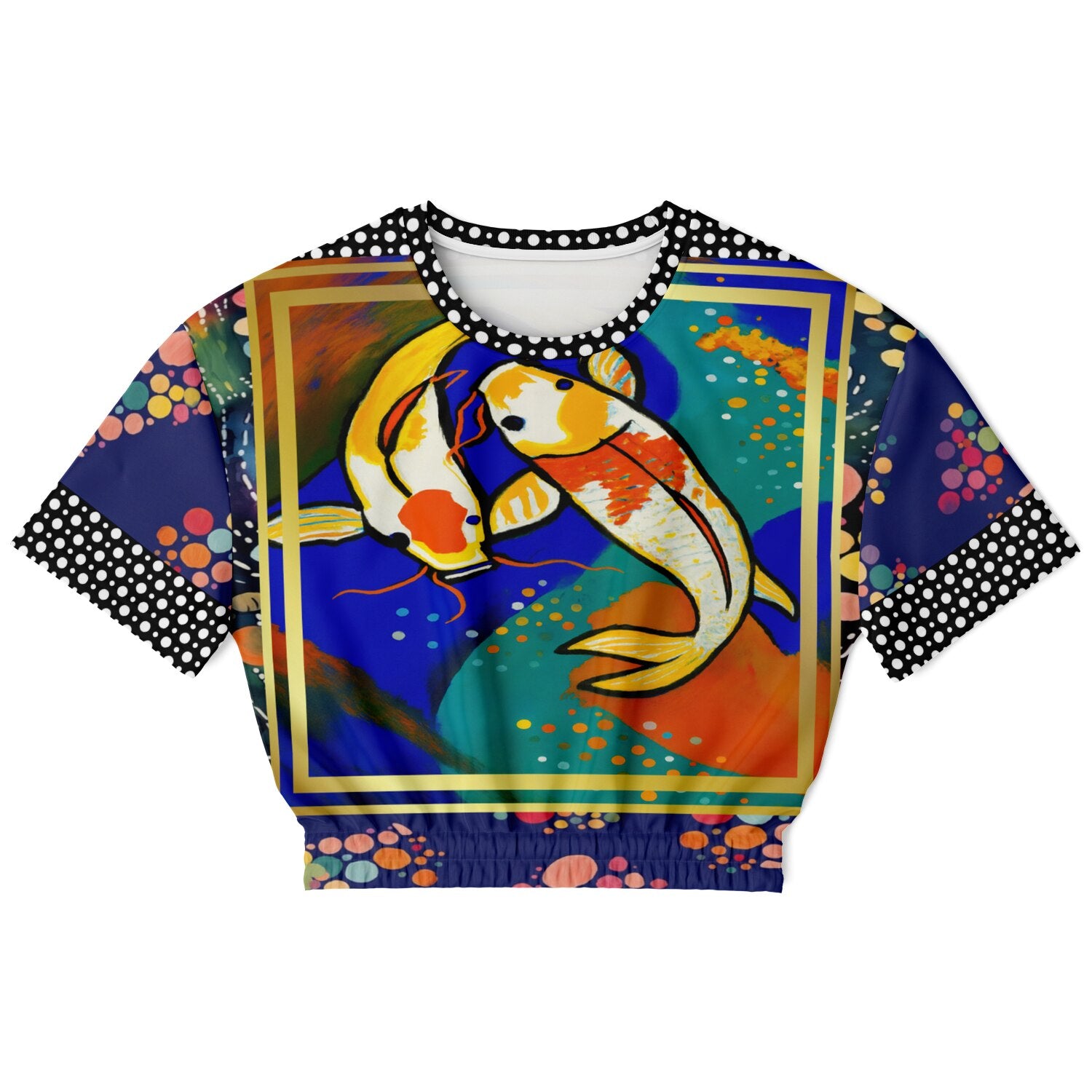 One Koi Two Koi - Best of Luck Eco-Poly Short Sleeve Cropped Pullover