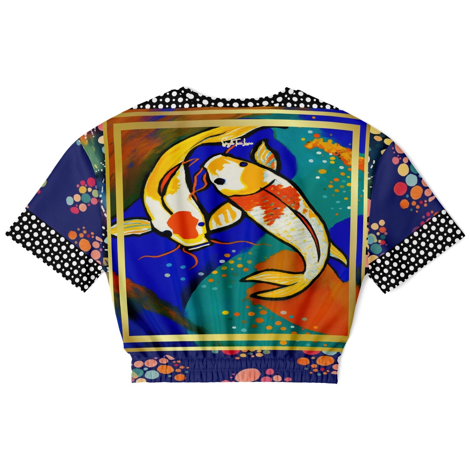 One Koi Two Koi - Best of Luck Eco-Poly Short Sleeve Cropped Pullover