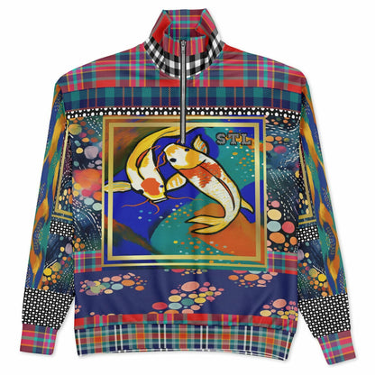 One Koi Two Koi - Best of Luck Heavyweight Oversized Quarter Zip Sweatshirt