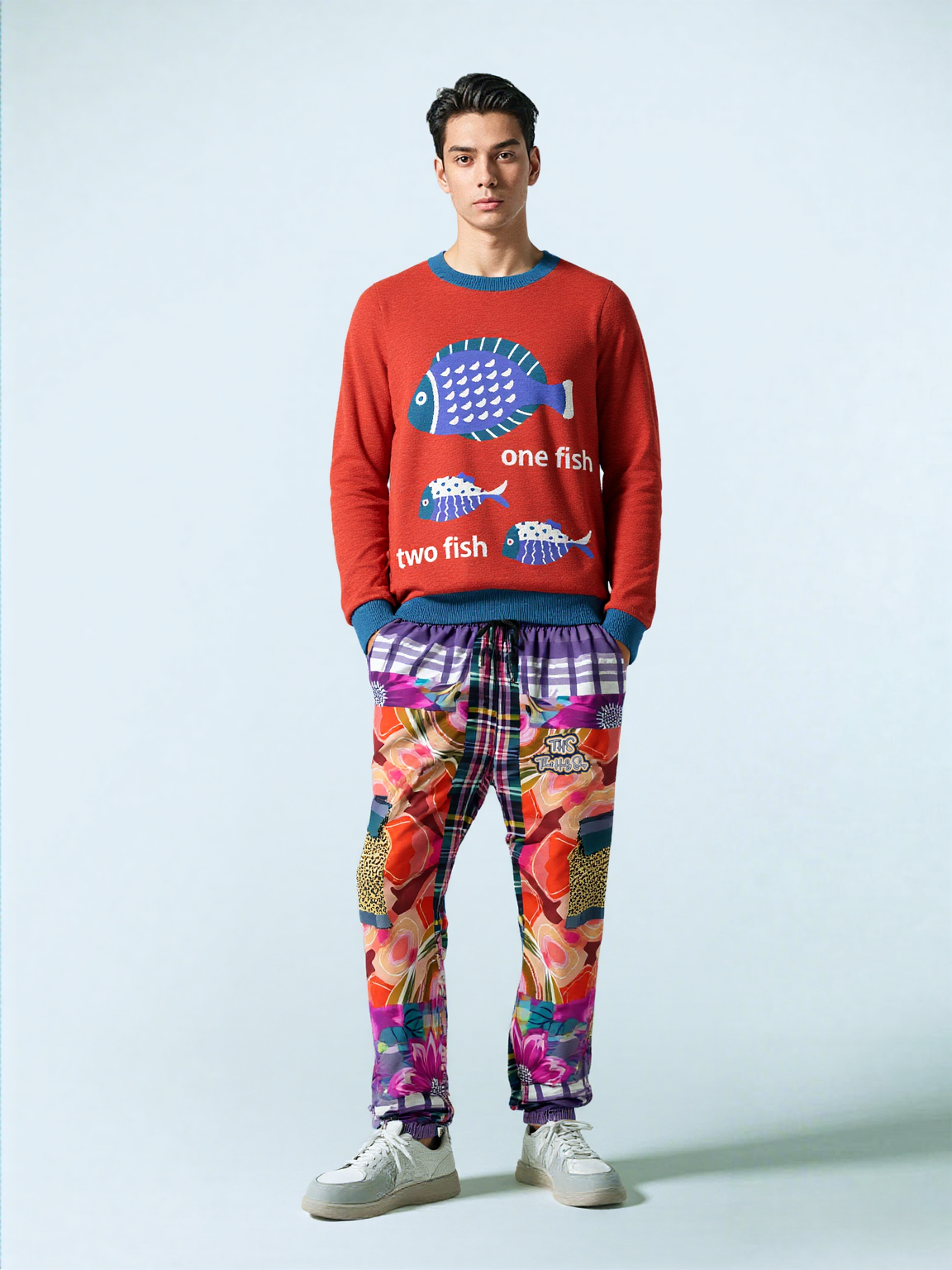 Look of Betrayal Plaid Floral Cheetah LUXE Eco-Poly Unisex Cargo Joggers