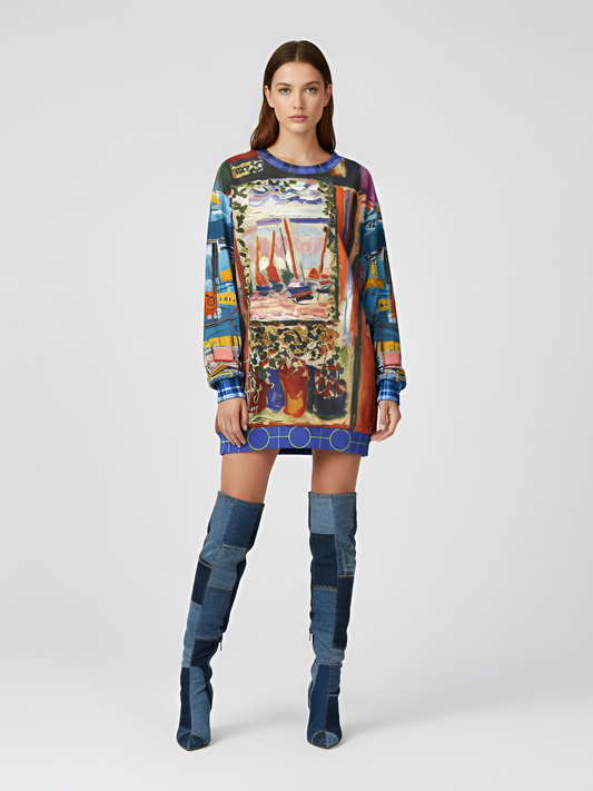 Open Window in Provence Unisex Sweatshirt (Gold Label)