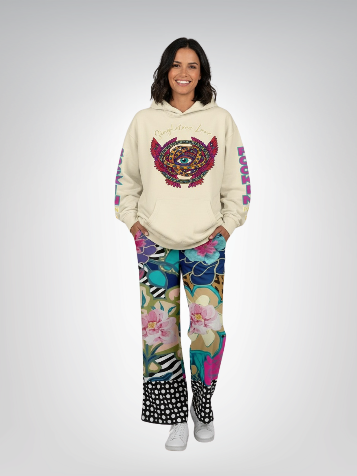 Ophanim - Send Me An Angel Pop Art Angel Heavyweight 3-End Fleece Unisex Hoodie