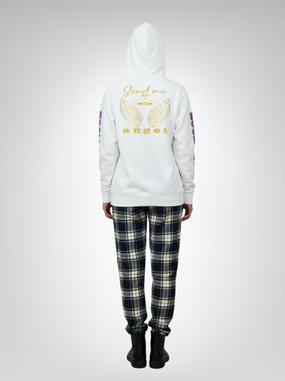 Ophanim - Send Me An Angel Pop Art Angel Heavyweight 3-End Fleece Unisex Hoodie