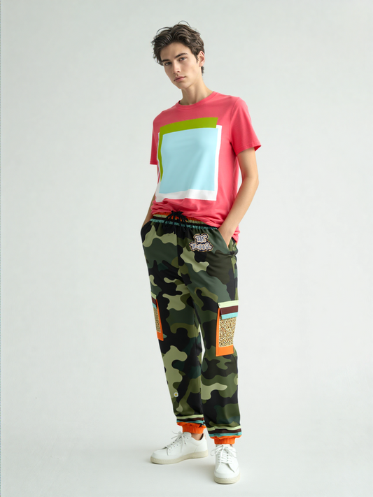 Government Issued Green Camo LUXE Eco-Poly Unisex Cargo Joggers