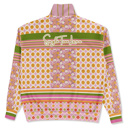 Orange You Glad 70s Retro Heavyweight Oversized Quarter Zip Sweatshirt