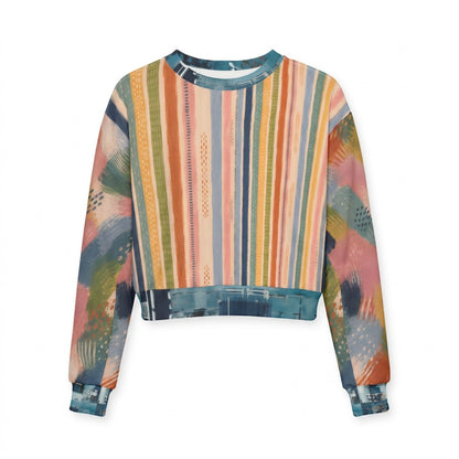 Painted Daybreak Sunset Strip Cropped Sweatshirt (Gold Label)