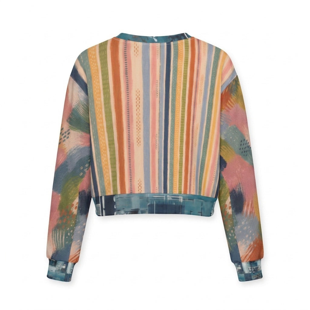 Painted Daybreak Sunset Strip Cropped Sweatshirt (Gold Label)