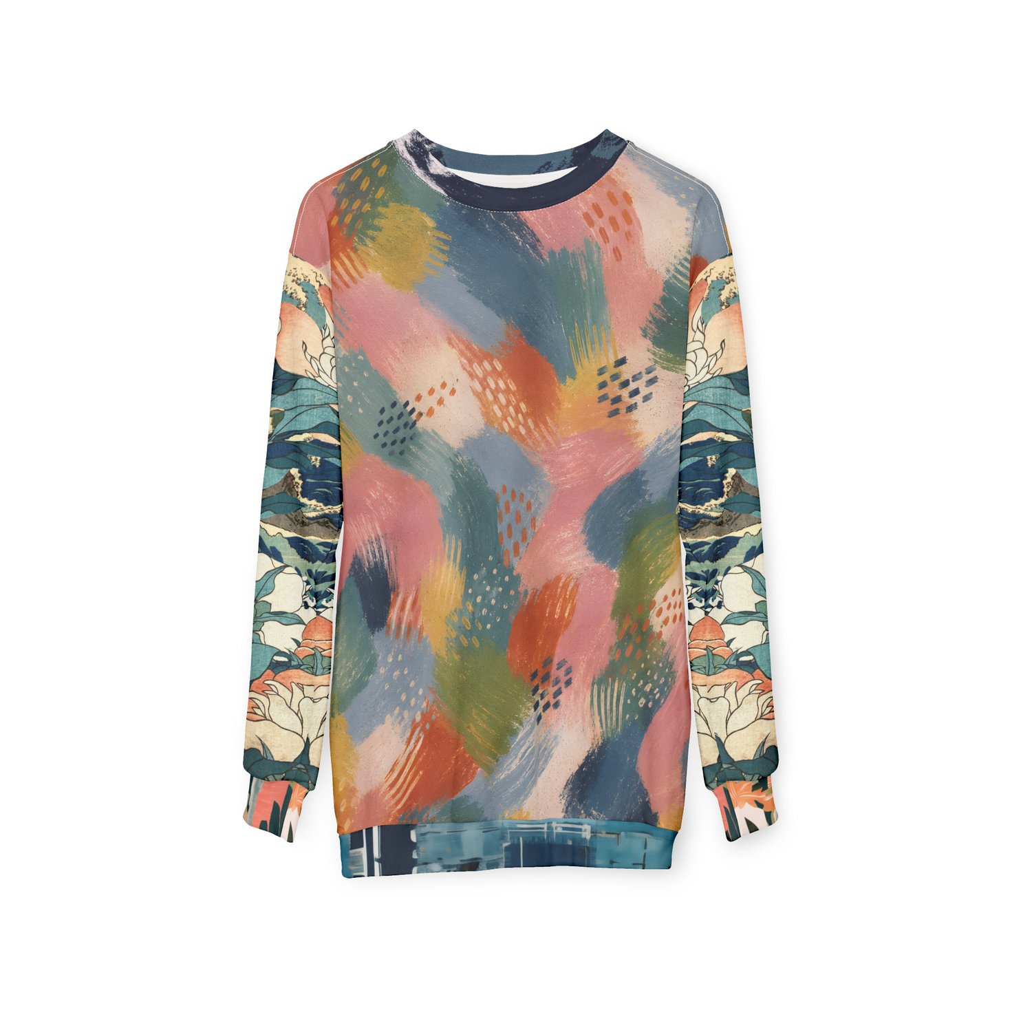 Painted Daybreak Abstract Stripe Unisex Sweatshirt (Gold Label)