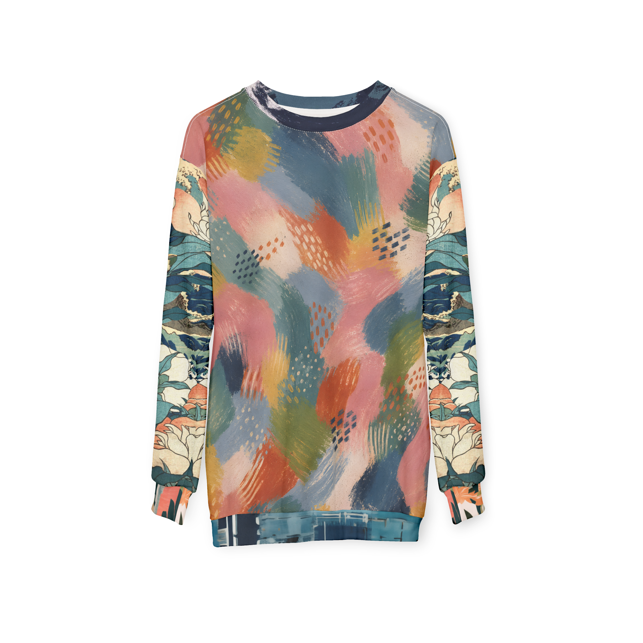 Painted Daybreak Abstract Stripe Unisex Sweatshirt (Gold Label)