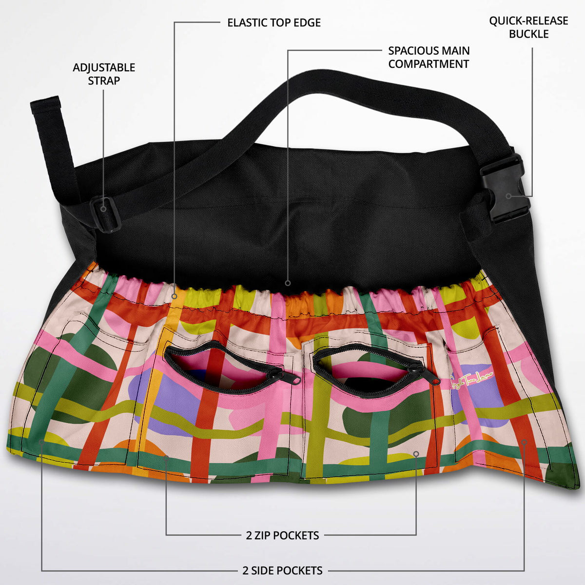 Palm Springs Groovy Gridlock Garden Harvest Bag