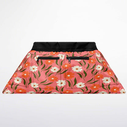 Peach Petal Parade Floral Garden Harvest Apron Bag