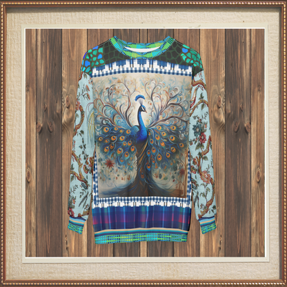 Proud Peacock in Mosaic Unisex Sweatshirt (Gold Label)