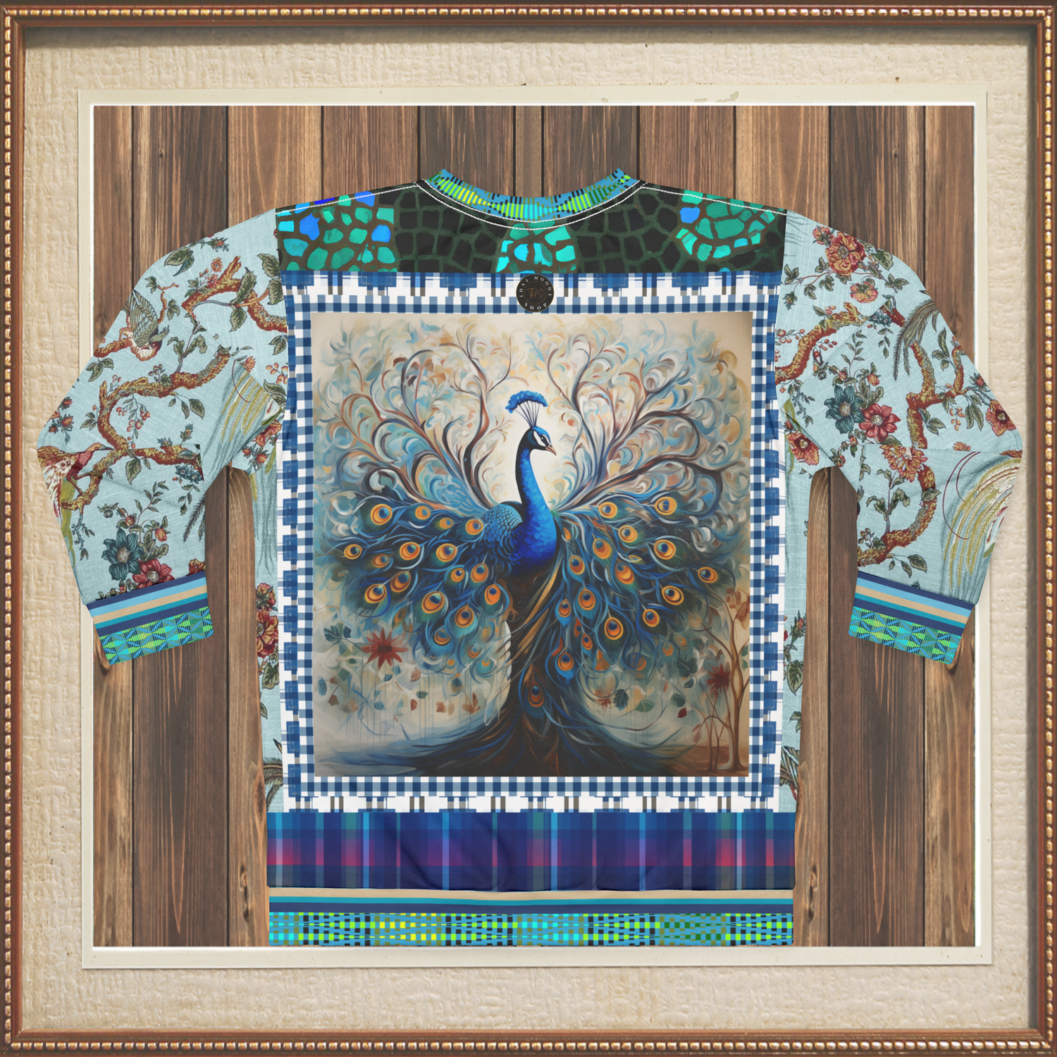 Proud Peacock in Mosaic Unisex Sweatshirt (Gold Label)