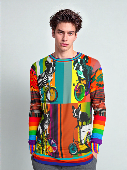 Pedal Pusher Frenchie Unisex Sweatshirt (Gold Label)