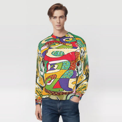 Picasso Kitty Graffiti Art Unisex Sweatshirt (Gold Label)