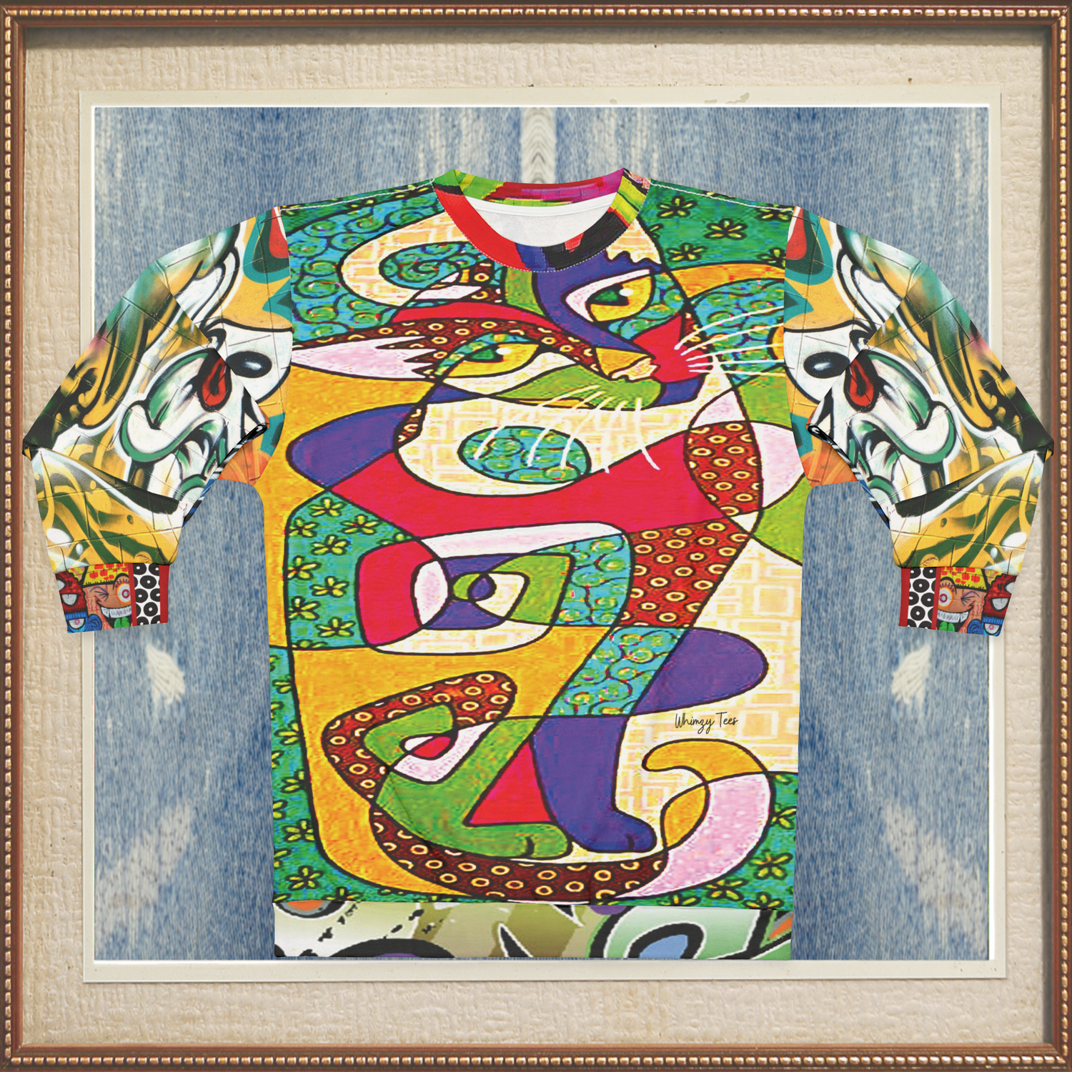 Picasso Kitty Graffiti Art Unisex Sweatshirt (Gold Label)