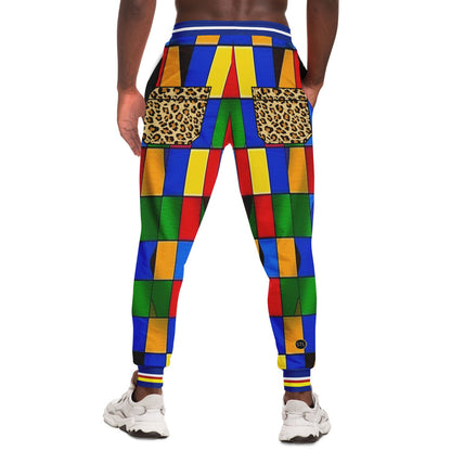Picasso Primary Geometric Eco-Poly Unisex Joggers
