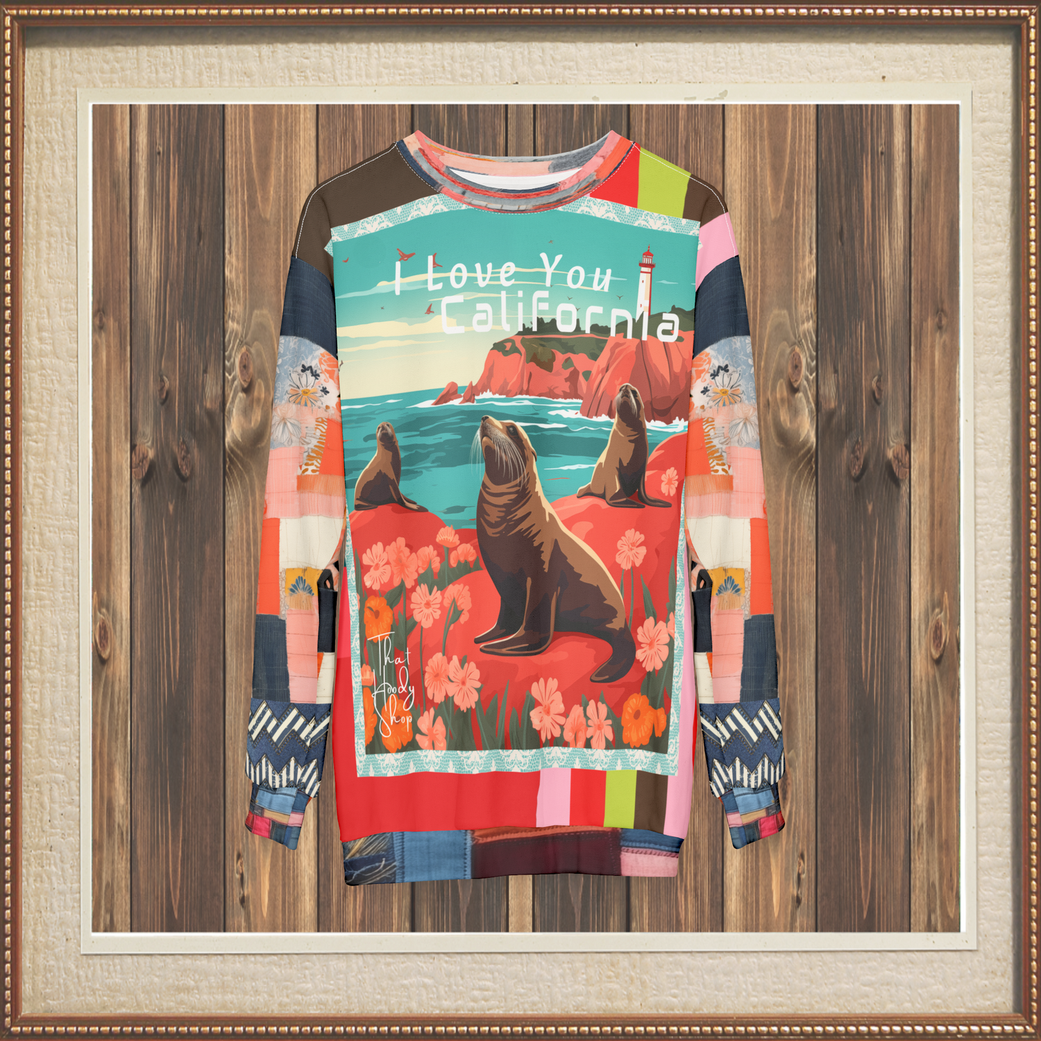 I Love You California - Pigeon Point Sea Lions Unisex Sweatshirt (Gold Label)