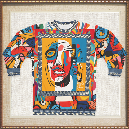 Pin the Tail Abstract Line Art Unisex Sweatshirt (Gold Label)