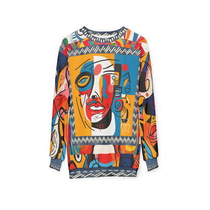 Pin the Tail Abstract Line Art Unisex Sweatshirt (Gold Label)