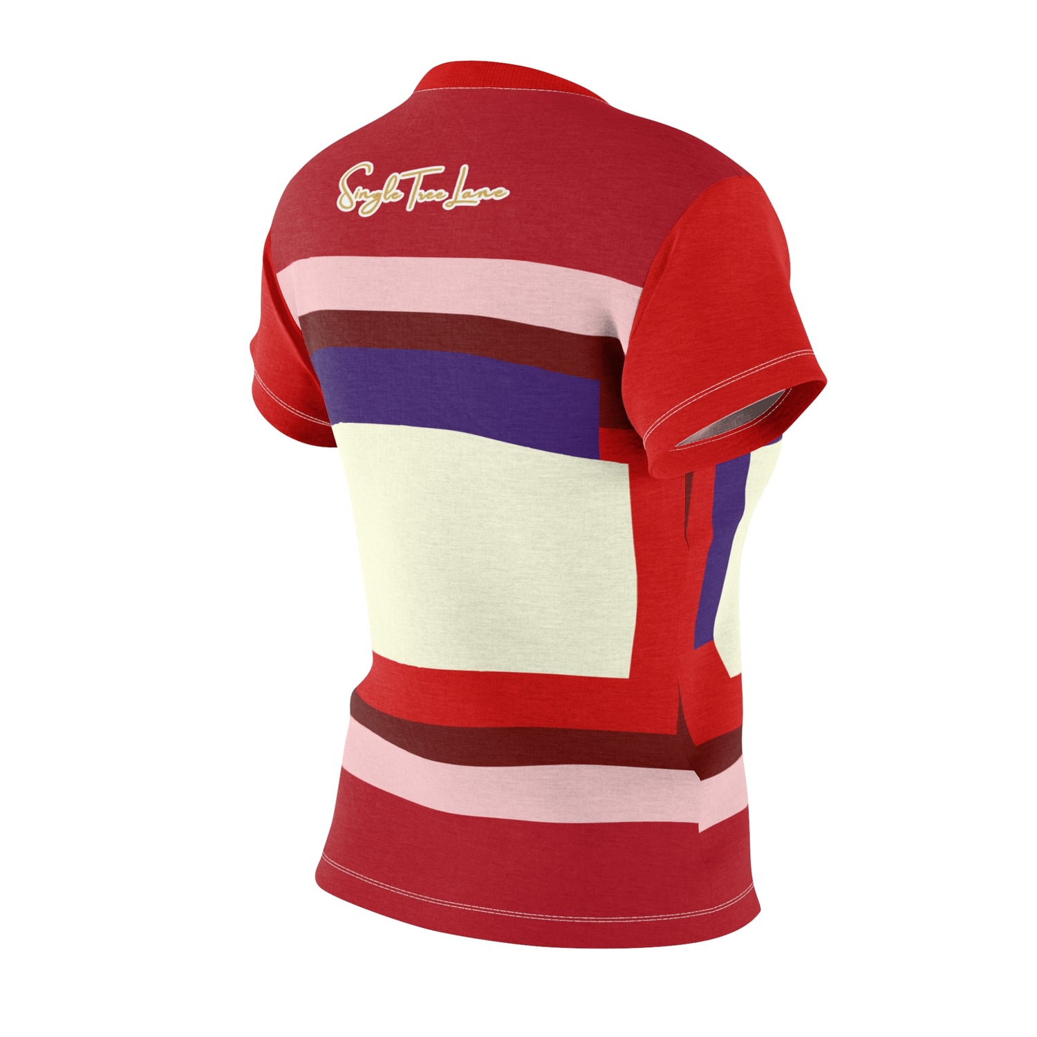 Pink Candy Holiday Square Geometric Print Colorful AOP Women&