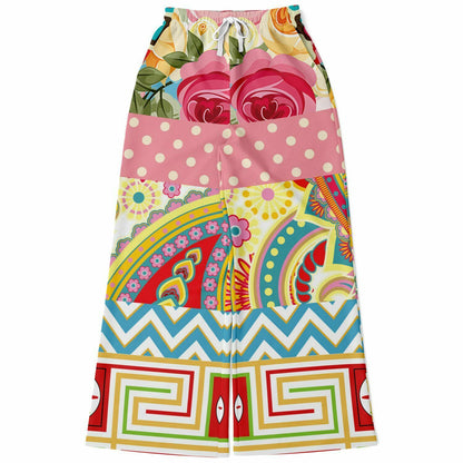Pink Paisley Park Eco-Poly Wide Leg Pants