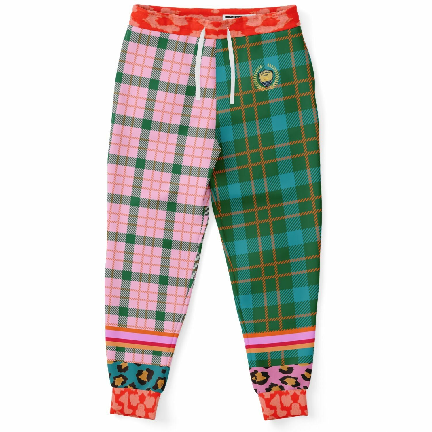 Pink Passion Haberdashery Plaid Duo Eco-Poly Joggers