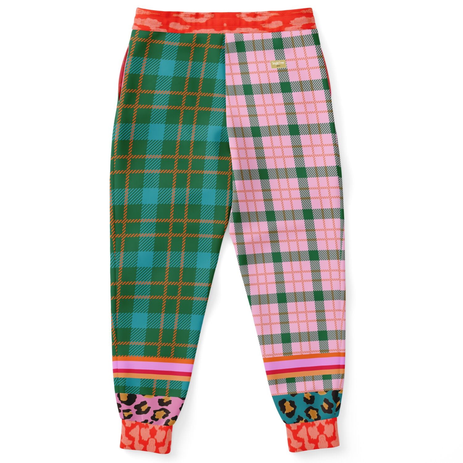 Pink Passion Haberdashery Plaid Duo Eco-Poly Joggers