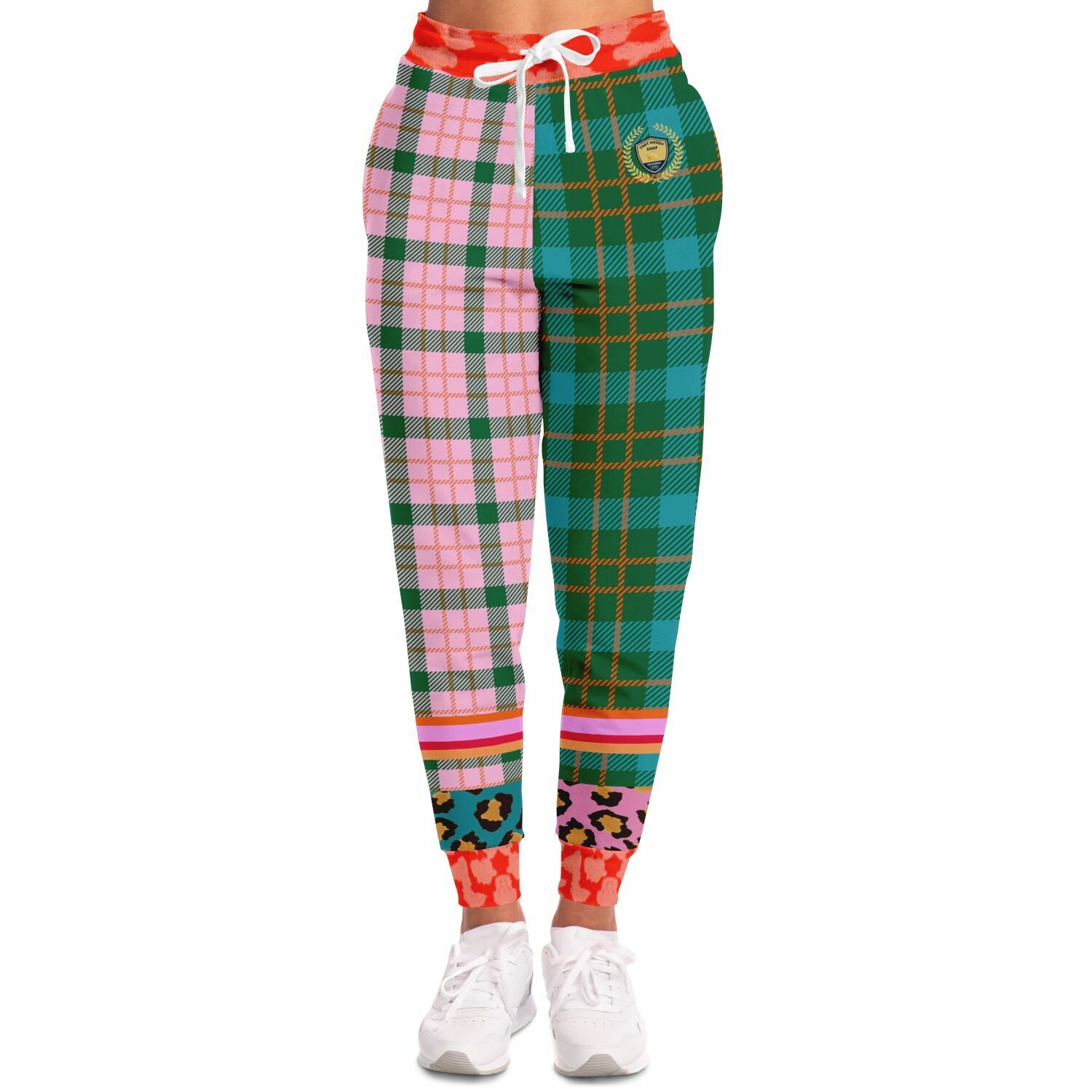 Pink Passion Haberdashery Plaid Duo Eco-Poly Joggers