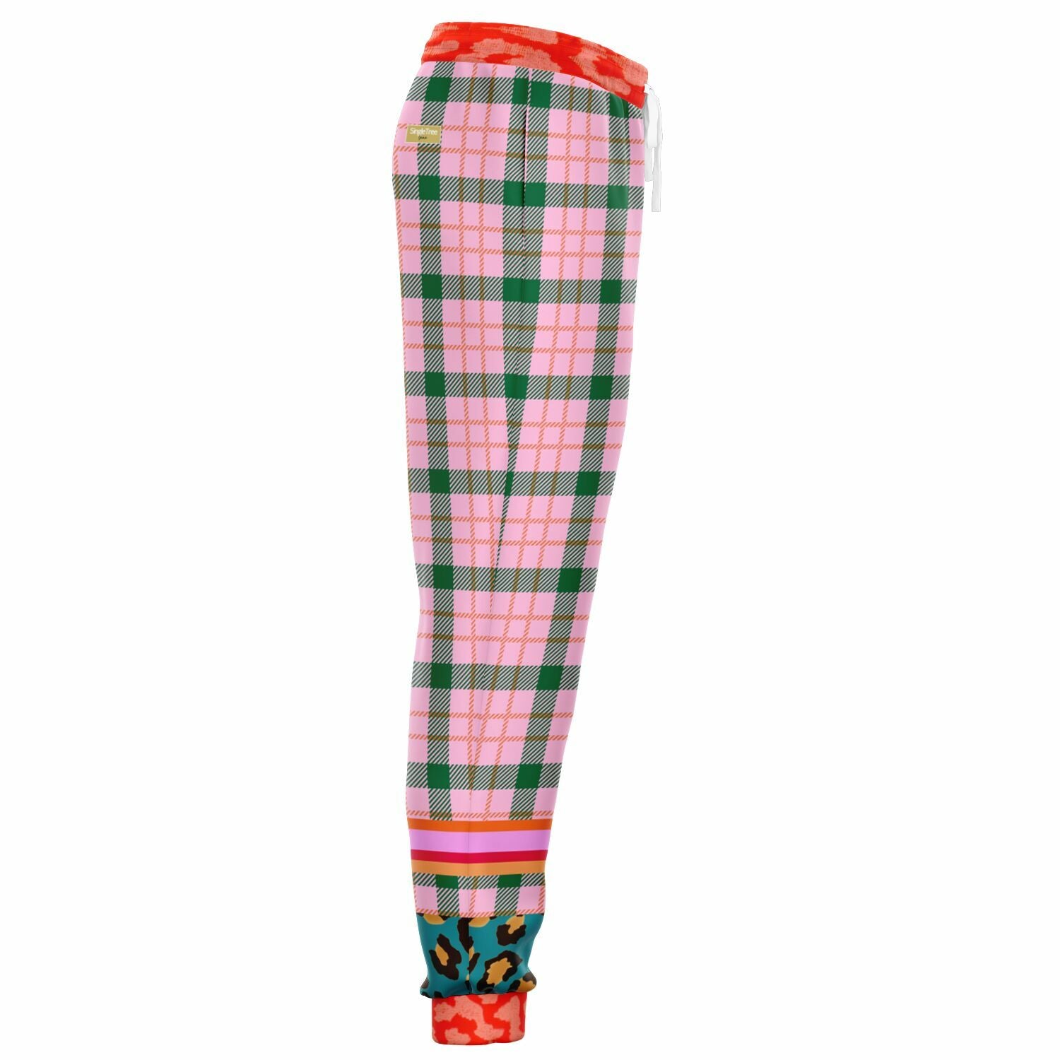 Pink Passion Haberdashery Plaid Duo Eco-Poly Joggers