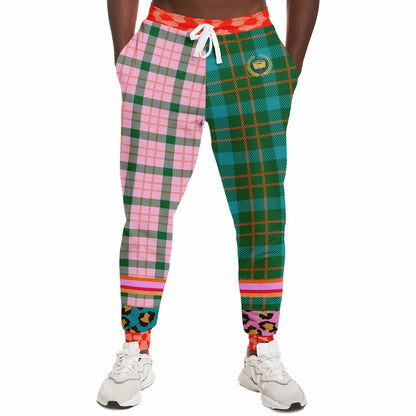 Pink Passion Haberdashery Plaid Duo Eco-Poly Joggers