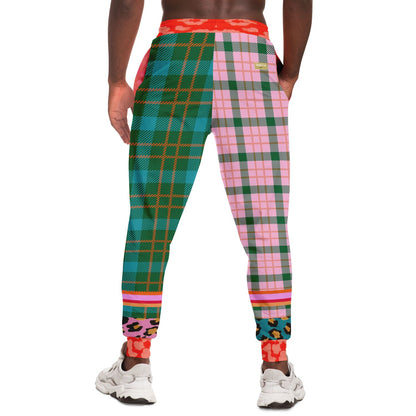 Pink Passion Haberdashery Plaid Duo Eco-Poly Joggers