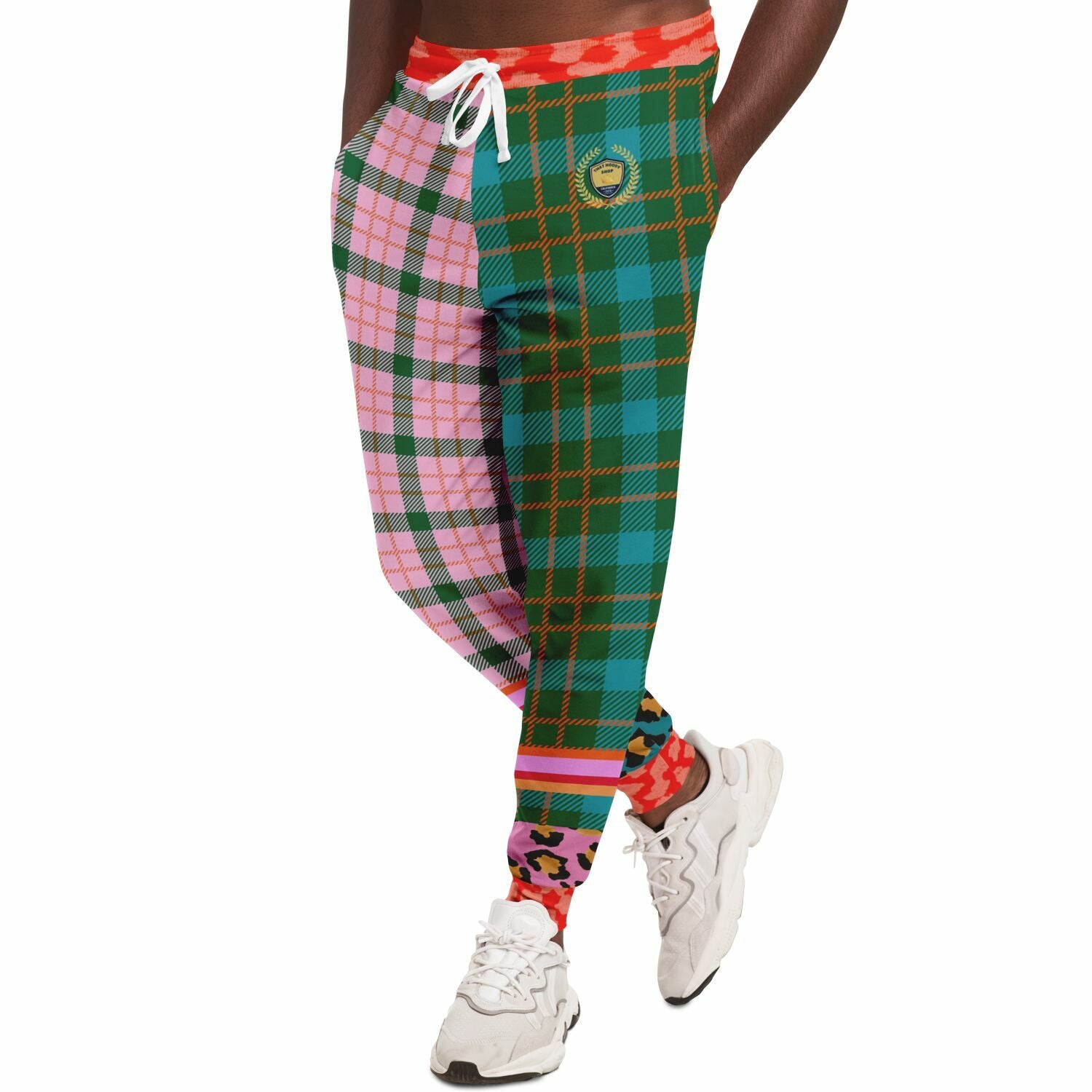 Pink Passion Haberdashery Plaid Duo Eco-Poly Joggers
