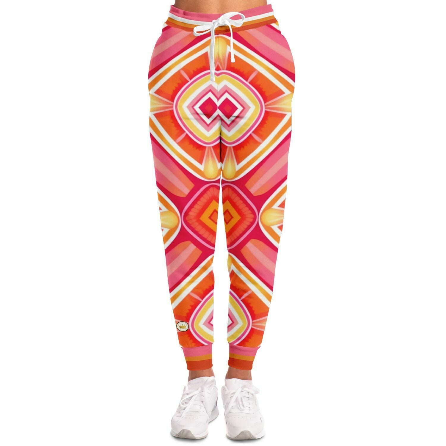 Pink Starburst Geo Eco-Poly Unisex Joggers