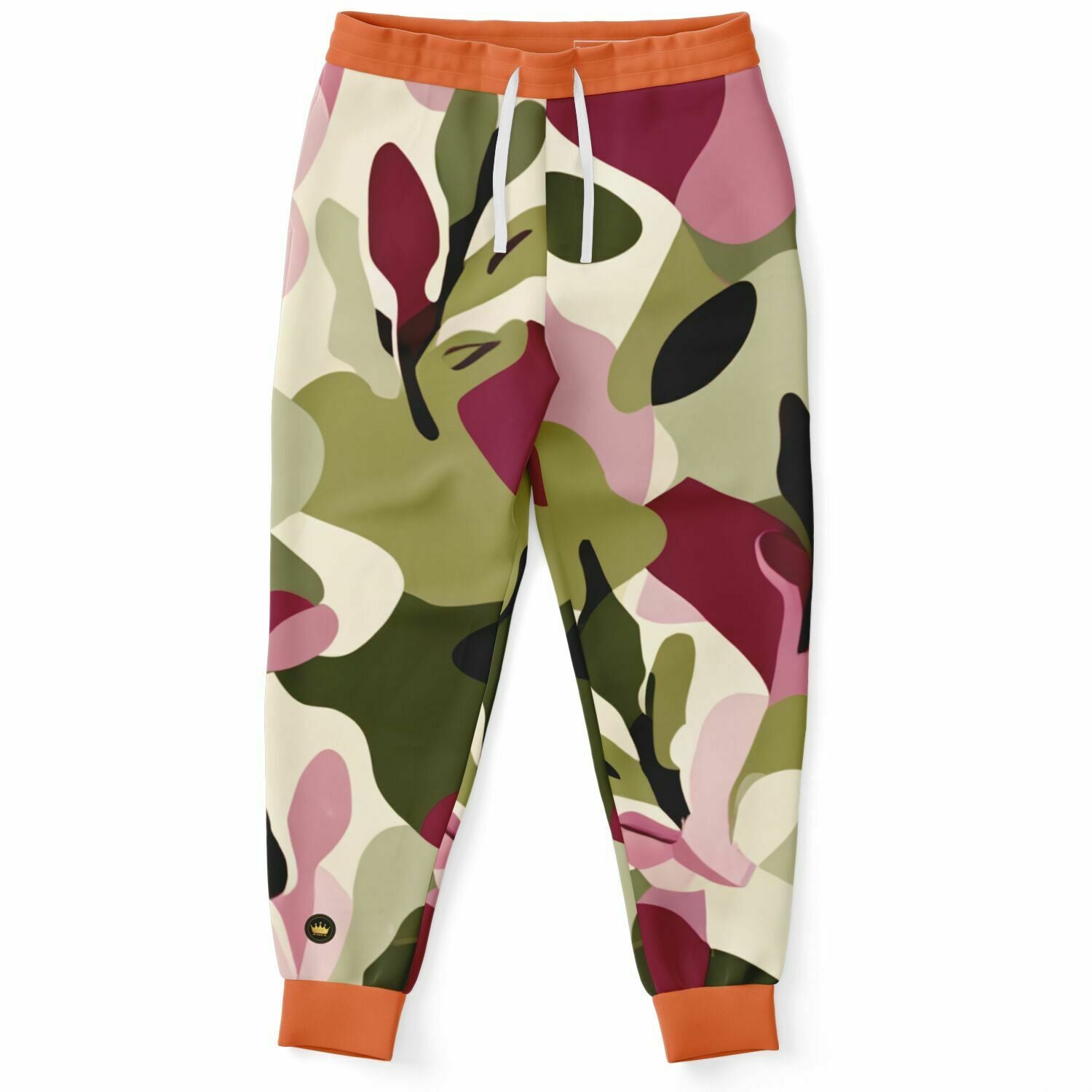 Pink Tulip Abstract Camo Eco-Poly Unisex Joggers