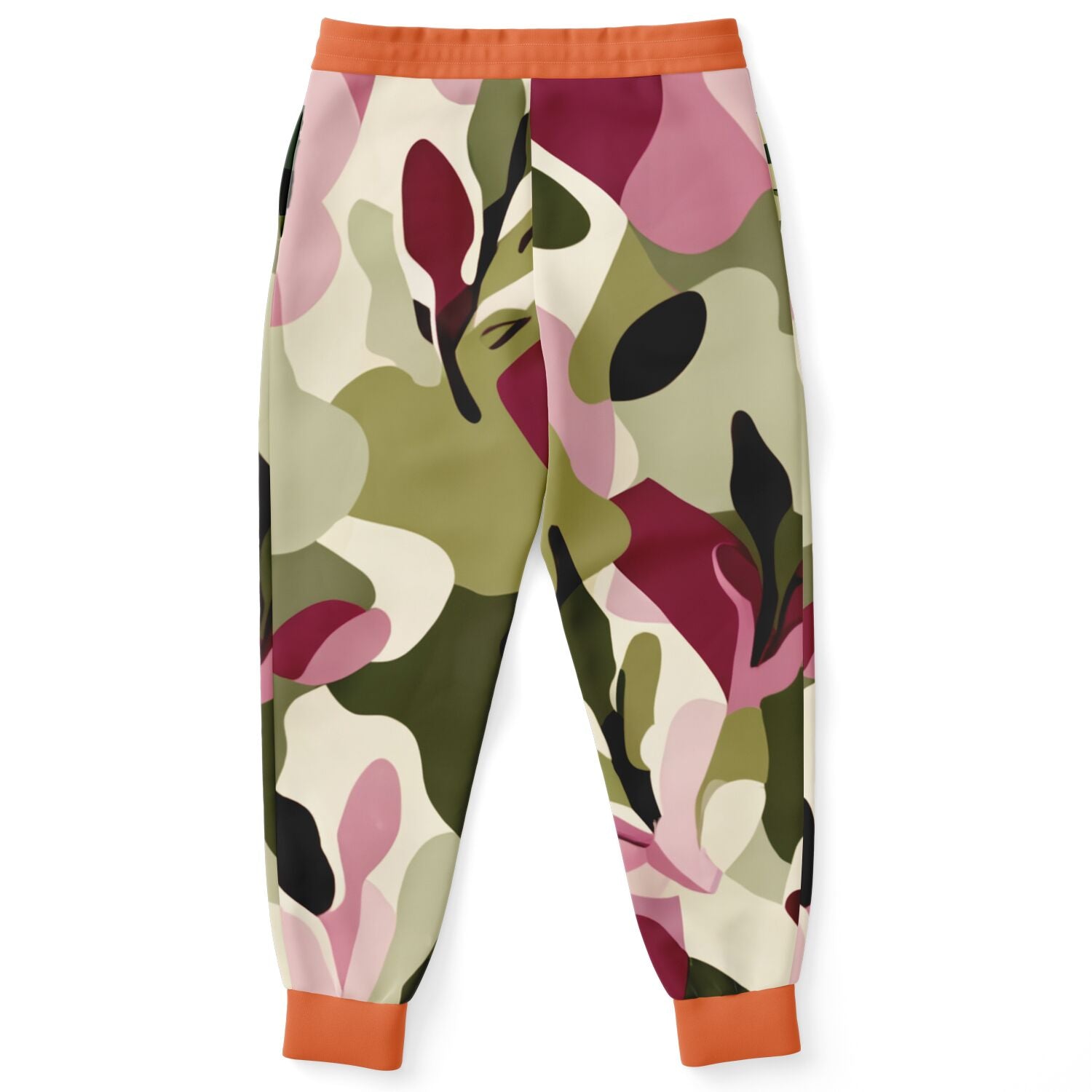 Pink Tulip Abstract Camo Eco-Poly Unisex Joggers