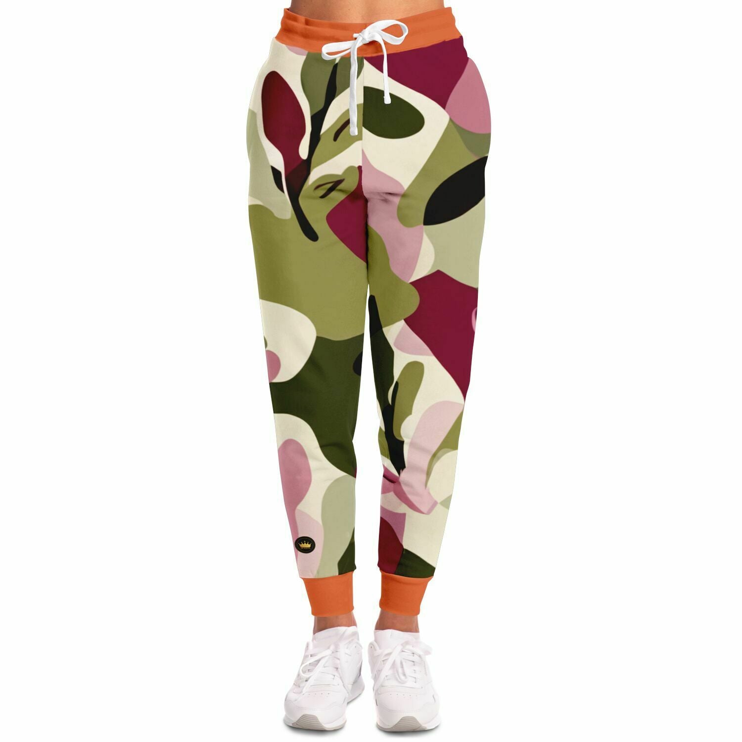 Pink Tulip Abstract Camo Eco-Poly Unisex Joggers