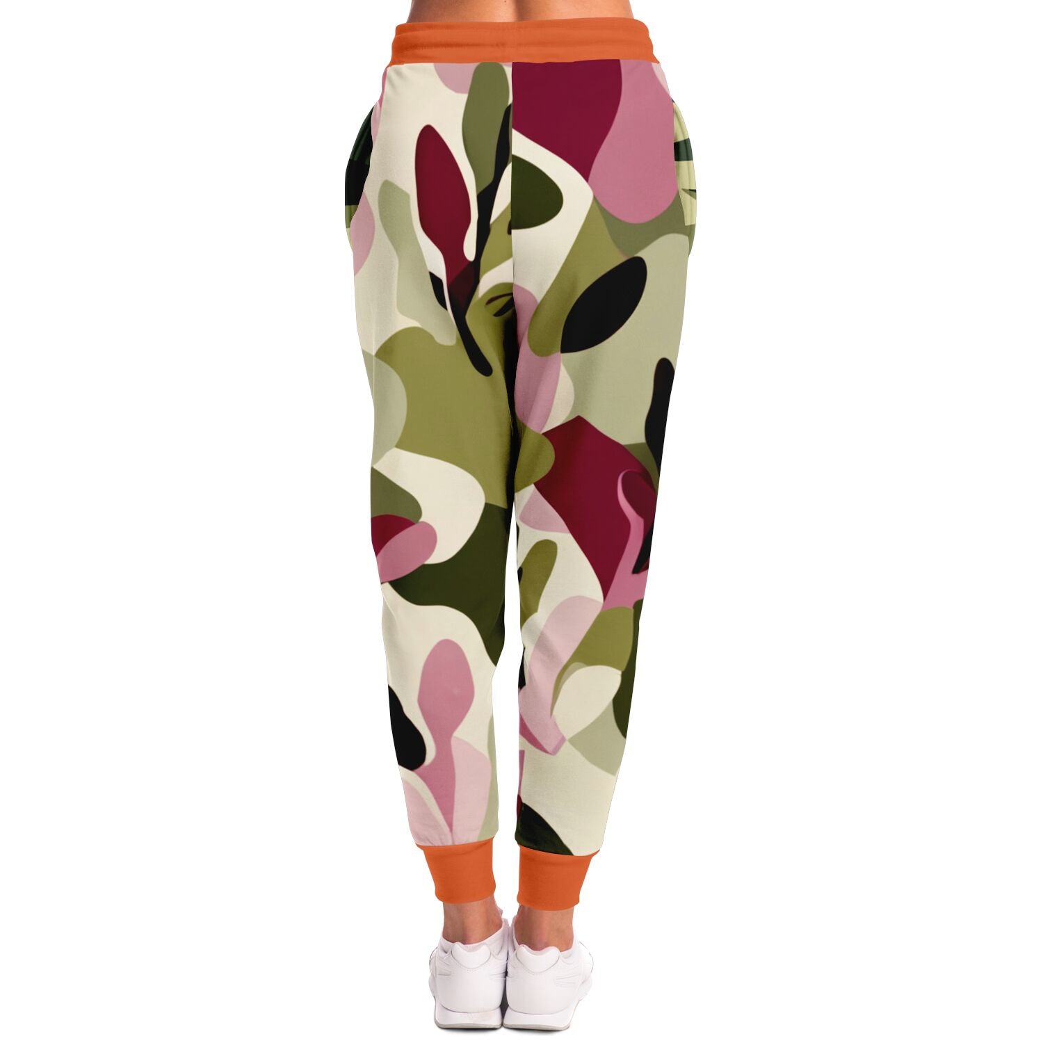 Pink Tulip Abstract Camo Eco-Poly Unisex Joggers