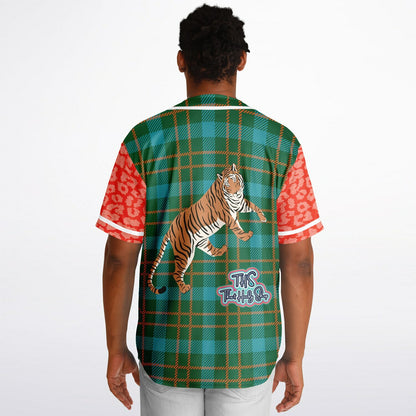 Pink Zen Blossom Chrysanthemum Short Sleeve Eco-Poly Reversible Baseball Jersey