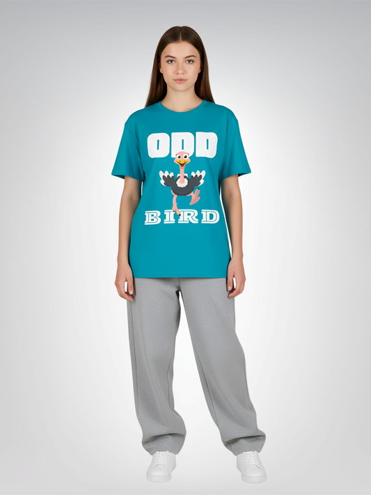 Plain Odd Bird Ostrich Heavyweight Unisex Tee