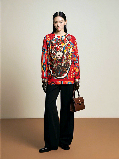 Playing in the Stratosphere Art Nouveau Unisex Sweatshirt (Gold Label)