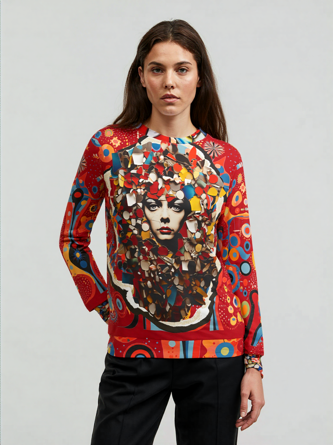 Playing in the Stratosphere Art Nouveau Unisex Sweatshirt (Gold Label)