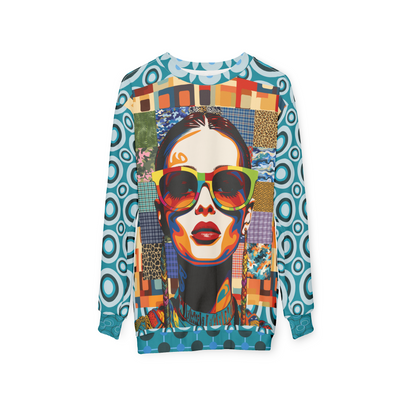 Popstar in Patchwork Fantasy Unisex Sweatshirt (Gold Label)