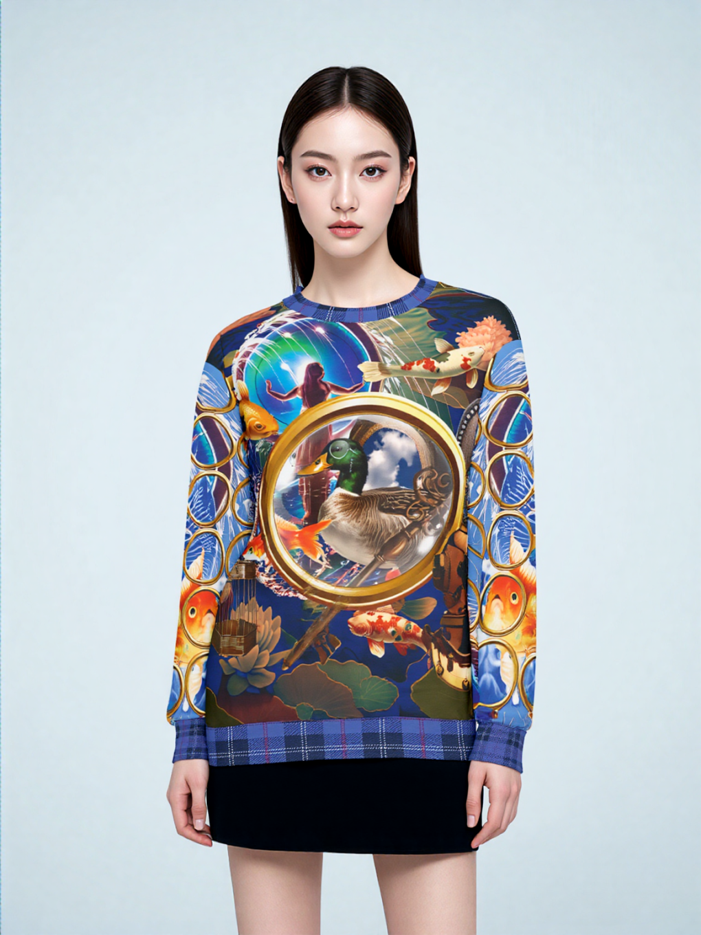 Portal to Other Worlds Art Nouveau Unisex Sweatshirt (Gold Label)