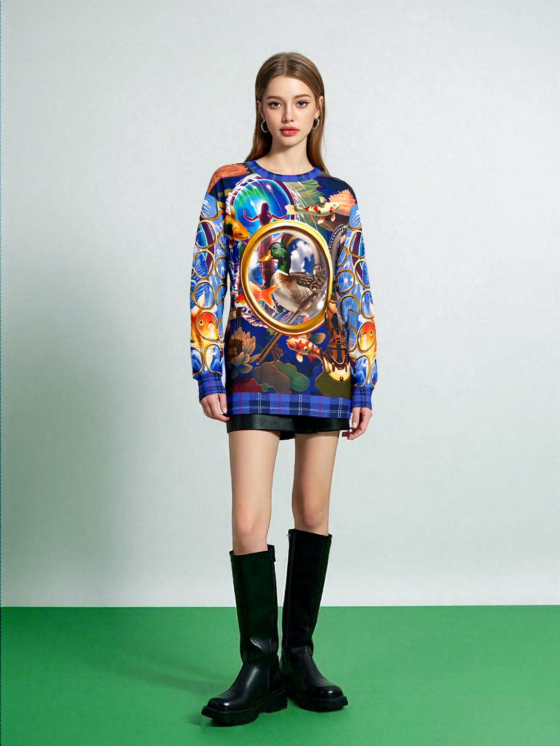 Portal to Other Worlds Art Nouveau Unisex Sweatshirt (Gold Label)