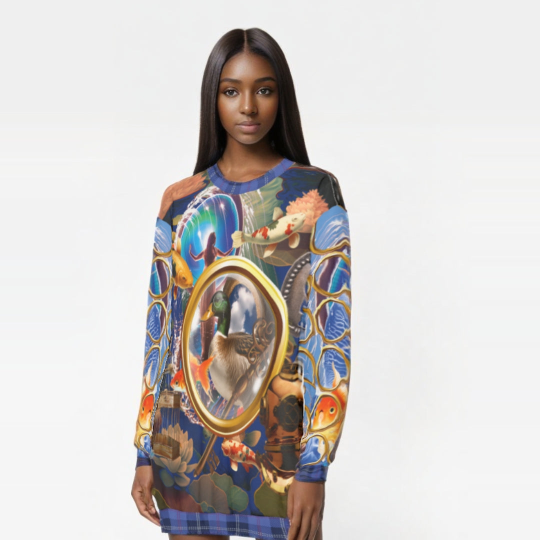 Portal to Other Worlds Art Nouveau Unisex Sweatshirt (Gold Label)